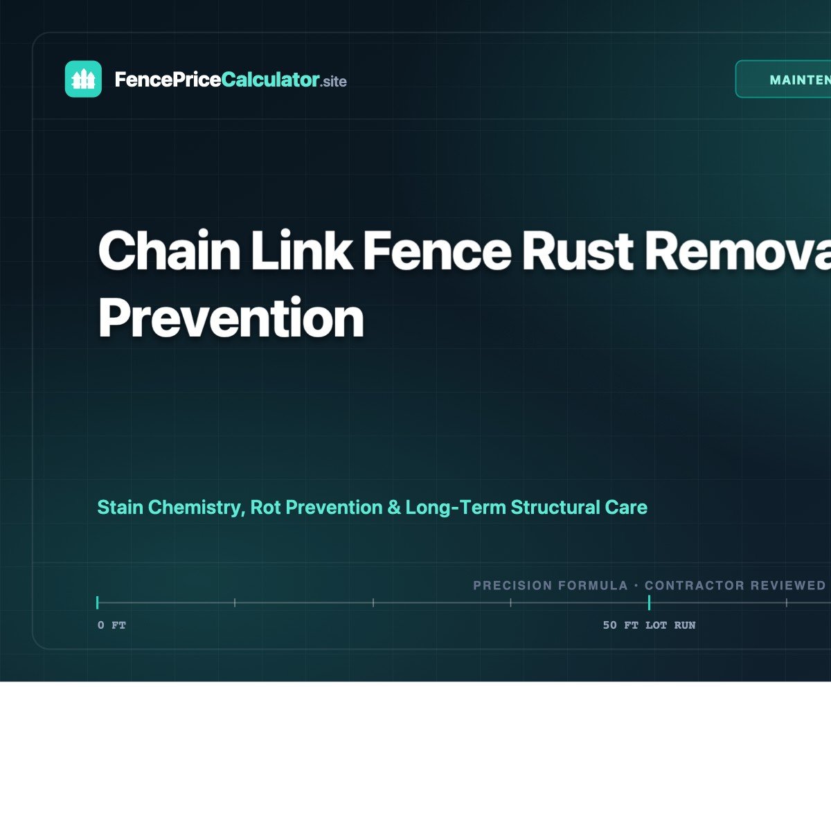 Chain Link Fence Rust Removal and Prevention