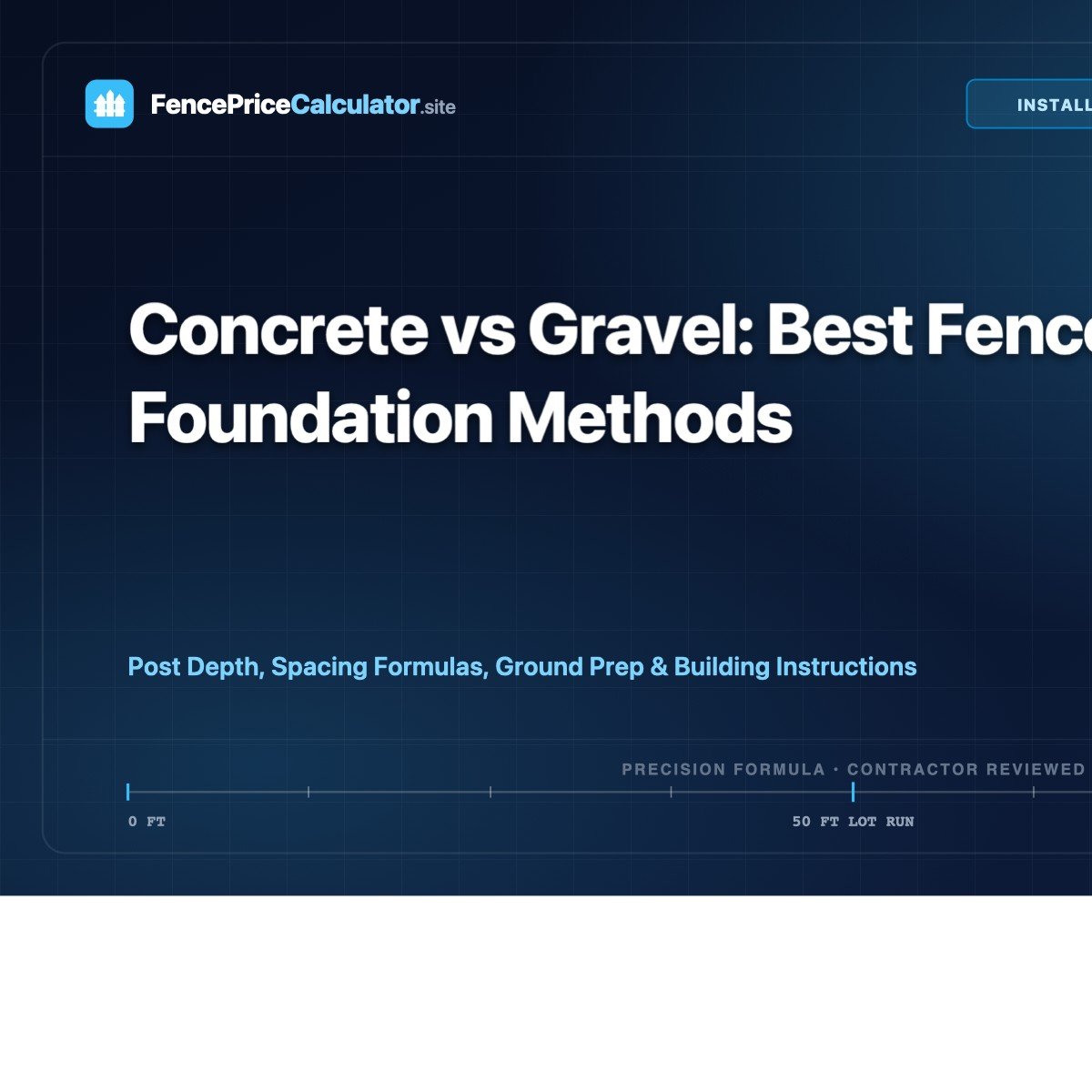 Concrete vs Gravel: Best Fence Post Foundation Methods