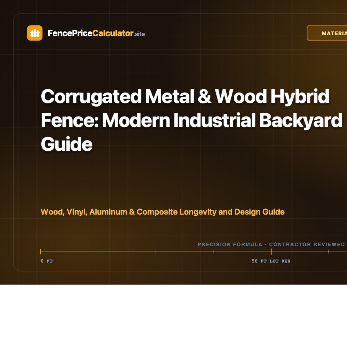 Corrugated Metal & Wood Hybrid Fence: Modern Industrial Backyard Guide