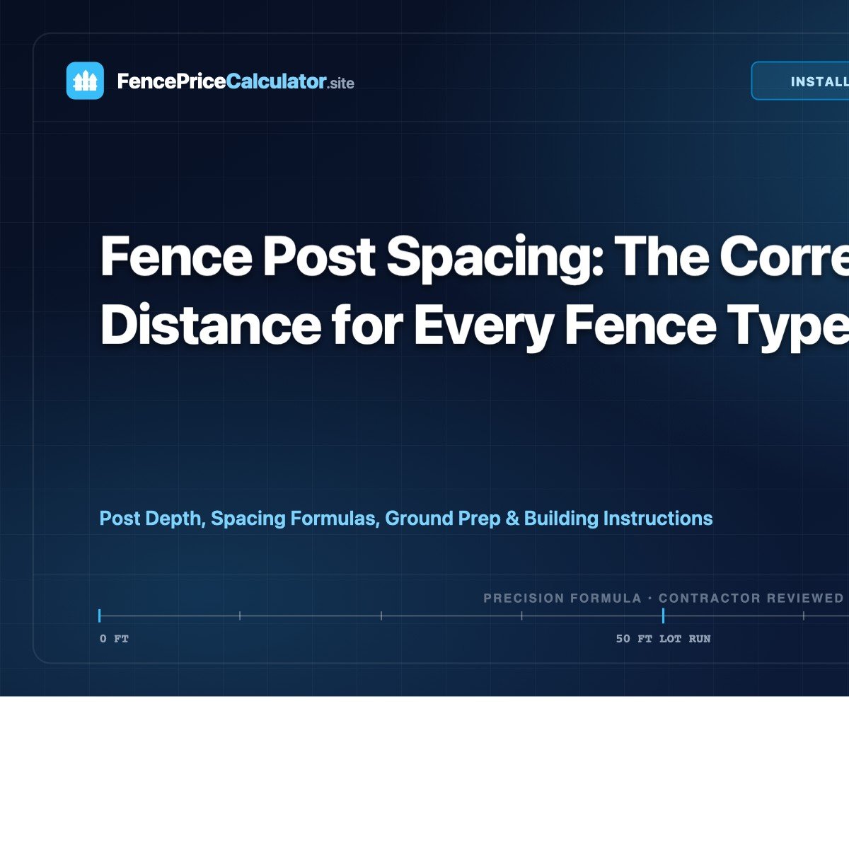 Fence Post Spacing: The Correct Distance for Every Fence Type