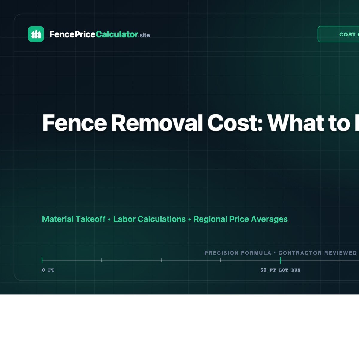 Fence Removal Cost: What to Expect