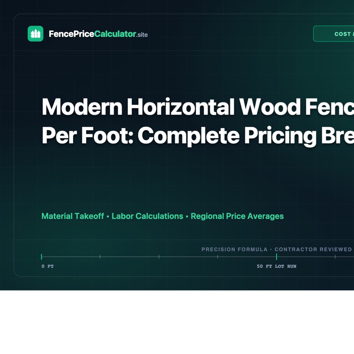 Modern Horizontal Wood Fence Cost Per Foot: Complete Pricing Breakdown