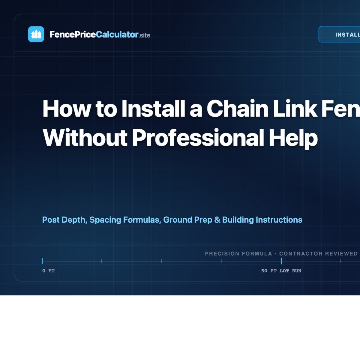 How to Install a Chain Link Fence Without Professional Help