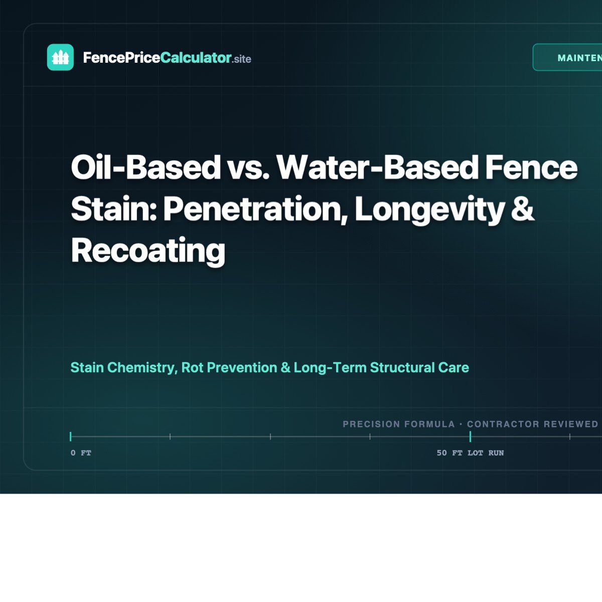 Oil-Based vs. Water-Based Fence Stain: Penetration, Longevity & Recoating