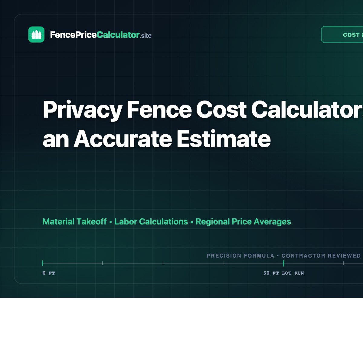 Privacy Fence Cost Calculator: Get an Accurate Estimate