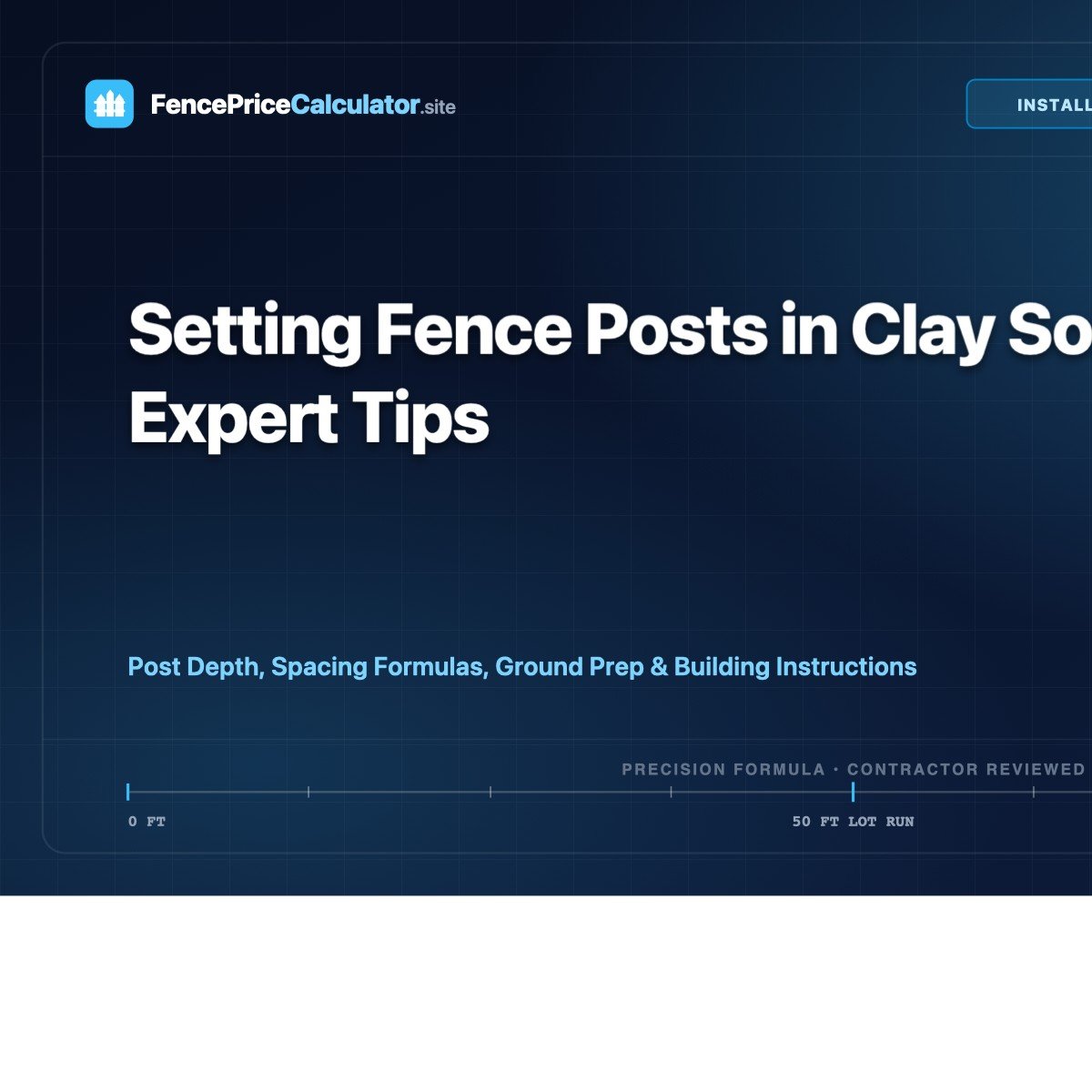 Setting Fence Posts in Clay Soil: Expert Tips