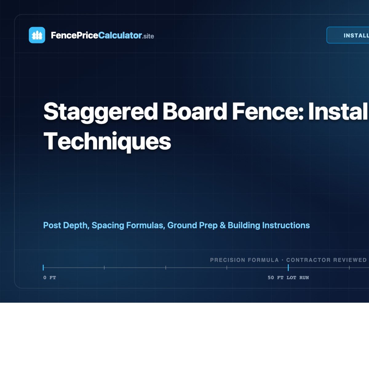 Staggered Board Fence: Installation Techniques