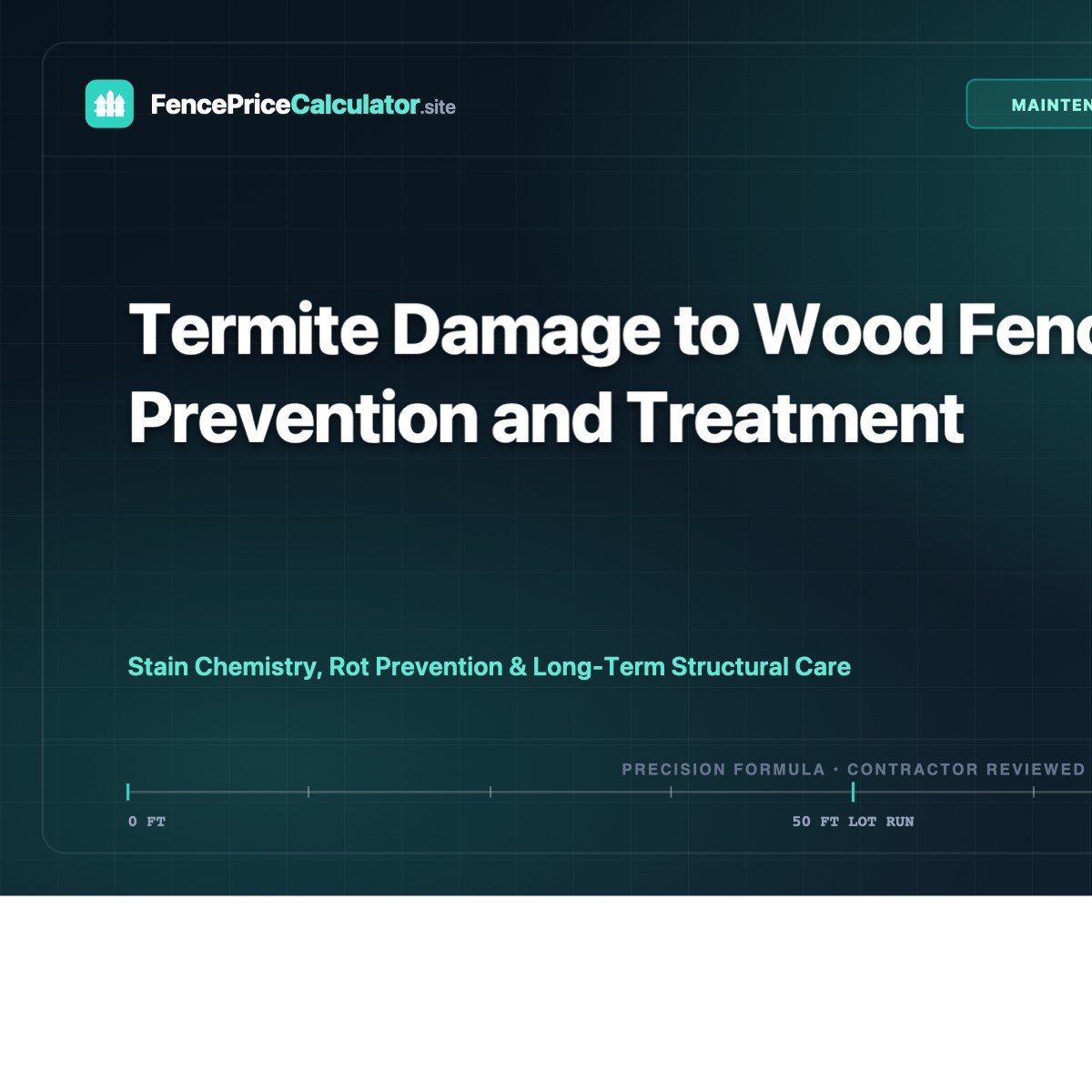 Termite Damage to Wood Fences: Prevention and Treatment