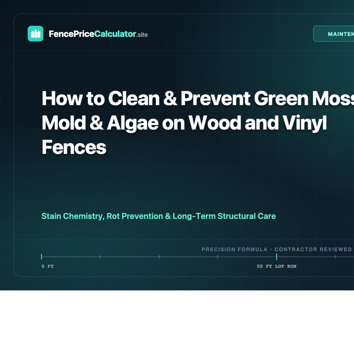 How to Clean & Prevent Green Moss, Mold & Algae on Wood and Vinyl Fences