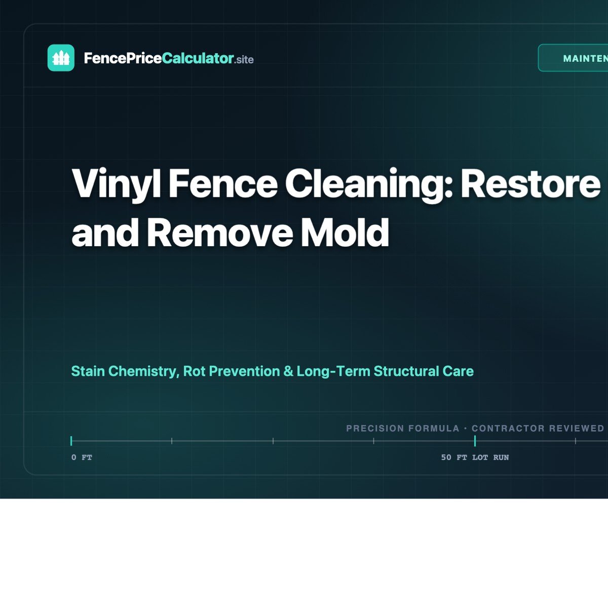 Vinyl Fence Cleaning: Restore Fade and Remove Mold