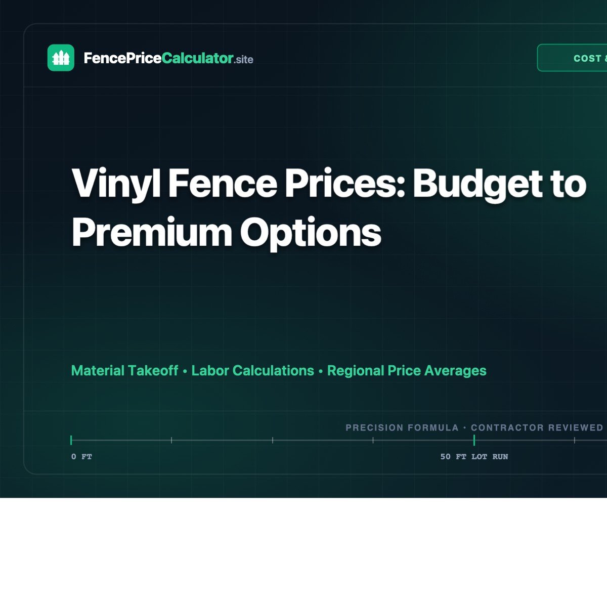 Vinyl Fence Prices: Budget to Premium Options