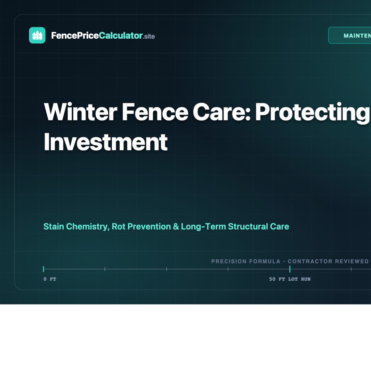 Winter Fence Care: Protecting Your Investment